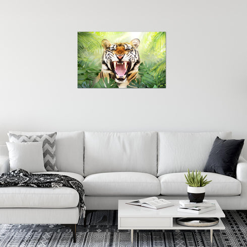 Wandbilder Wohnzimmer XXL Tieger Abstrakt Moderne Bilder Tiere